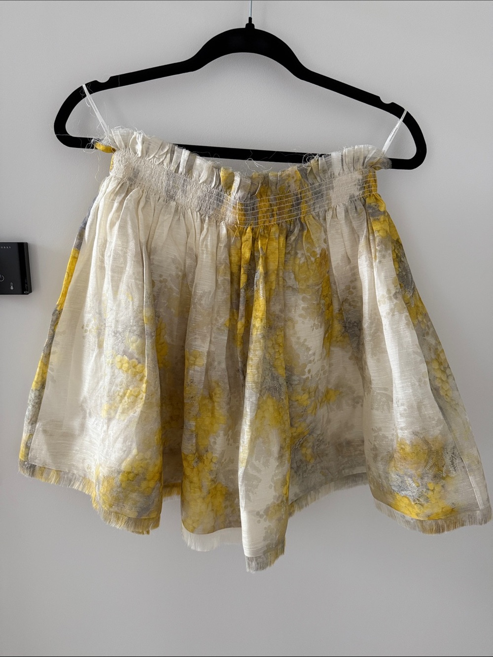 Zimmermann botanical waffle flip skirt